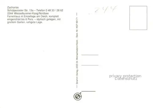 Wesselburenerkoog Ferienhaus Gaestezimmer Badezimmer Wesselburenerkoog