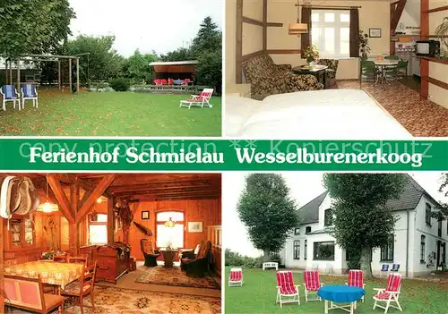 Wesselburenerkoog Ferienhof Schmielau Zimmer Gaststube Garten Wesselburenerkoog