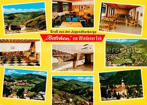 Wieden_Schwarzwald Jugendherberge Belchen am Wiedener Eck Leseraum Tagesraum Schoenau Aitern St Trudpert Muenstertal Wieden Schwarzwald