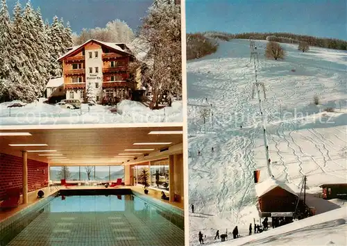 Wieden_Schwarzwald Berghotel Wiedener Eck Hallenbad Skilift Wieden Schwarzwald