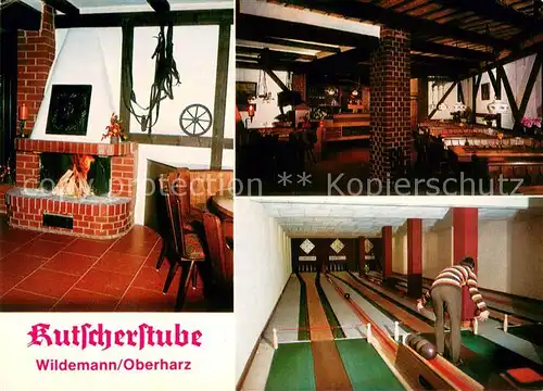 Wildemann Restaurant Kutscherstube Kaminstube Bundeskegelbahnen Wildemann