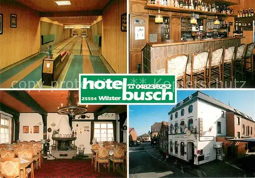 Wilster Hotel Restaurant Busch Krug zum gruenen Kranze Bar Kegelbahn Wilster