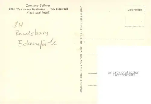 Wrohe_Westensee Camping Sellmer Kiosk und Imbiss Fliegeraufnahme Wrohe_Westensee