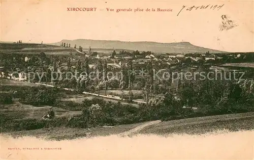 Xirocourt Vue generale prise de la Bauvoie Xirocourt