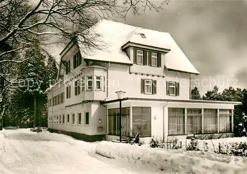 Zwieselberg_Freudenstadt Hotel Hirsch Hoehenluftkurort Wintersportplatz im Schwarzwald im Winter Zwieselberg_Freudenstadt