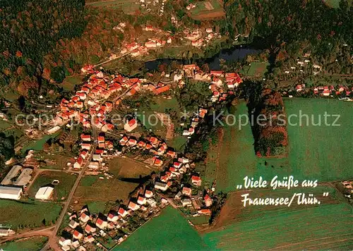 AK / Ansichtskarte Frauensee_Thueringen Fliegeraufnahme 