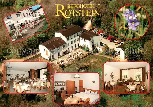 AK / Ansichtskarte Sohland_Rotstein Fliegeraufnahme Berghotel Rotstein Terrasse Gastraeume Zimmer 