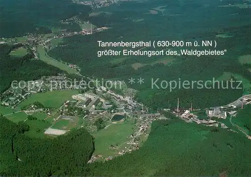 AK / Ansichtskarte Tannenbergsthal_Vogtland Fliegeraufnahme Tannenbergsthal_Vogtland
