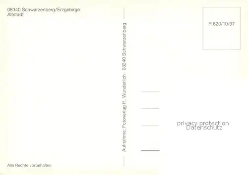 AK / Ansichtskarte Schwarzenberg_Erzgebirge Altstadt Fliegeraufnahme Schwarzenberg Erzgebirge