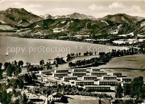 AK / Ansichtskarte Gmund_Tegernsee Parkwohnanlage Fliegeraufnahme Gmund Tegernsee