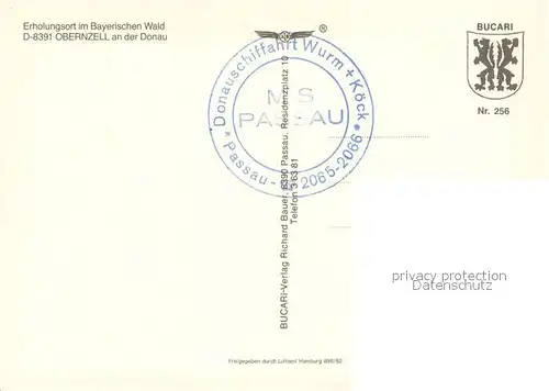 AK / Ansichtskarte Obernzell_Donau Fliegeraufnahme  