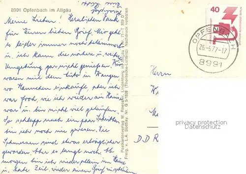 AK / Ansichtskarte Opfenbach Fliegeraufnahme  Opfenbach