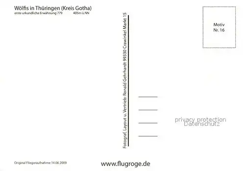 AK / Ansichtskarte Woelfis Fliegeraufnahme  Woelfis