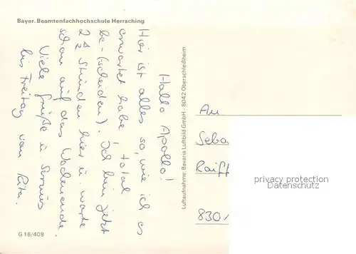 AK / Ansichtskarte Herrsching_Ammersee Bayer Beamtenfachhochschule Fliegeraufnahme  Herrsching Ammersee