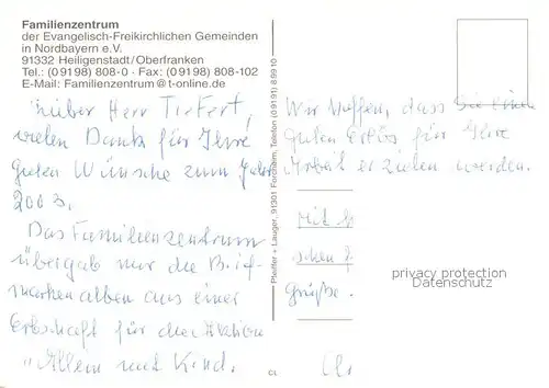 AK / Ansichtskarte Heiligenstadt_Oberfranken Familienzentrum der Ev Freikirchl Gemeinden Fliegeraufnahme  Heiligenstadt_Oberfranken