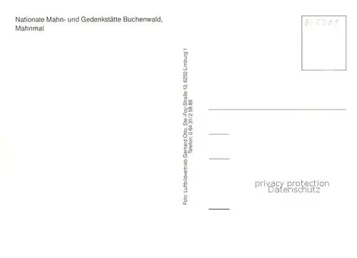 AK / Ansichtskarte Buchenwald_Weimar Nationale Gedenkstaette Buchenwald Mahnmal Fliegeraufnahme  Buchenwald Weimar