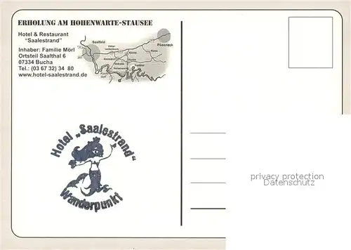 AK / Ansichtskarte Bucha_Unterwellenborn Hotel Restaurant Saalestrand Fliegeraufnahme  Bucha_Unterwellenborn