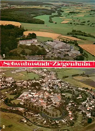 AK / Ansichtskarte Ziegenhain_Hessen Hessenklinik Schloss Hohenwehrda Hermann Lietz Schule Fliegeraufnahme  Ziegenhain Hessen