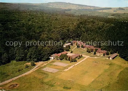 AK / Ansichtskarte Gedern Jugendferiendorf des Kreises Gross Gerau Schloss Hohenwehrda Hermann Lietz Schule Fliegeraufnahme  Gedern