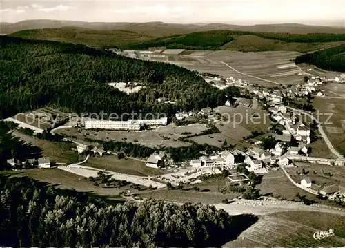 AK / Ansichtskarte Gras Ellenbach Schloss Hohenwehrda Hermann Lietz Schule Fliegeraufnahme mit Heinrich Gluecklich Haus Gras Ellenbach