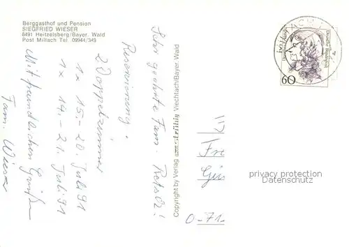 AK / Ansichtskarte Heitzelsberg Berggasthof Pension Siegfried Wieser Fliegeraufnahme Heitzelsberg