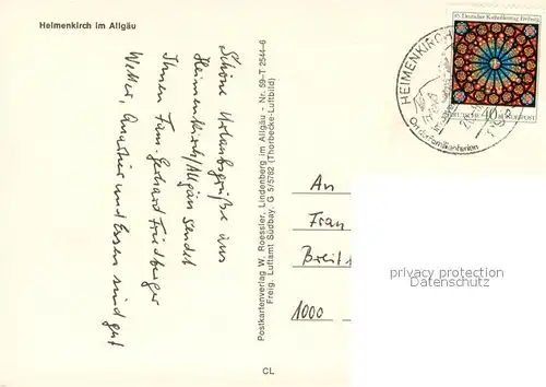 AK / Ansichtskarte Heimenkirch Fliegeraufnahme Heimenkirch