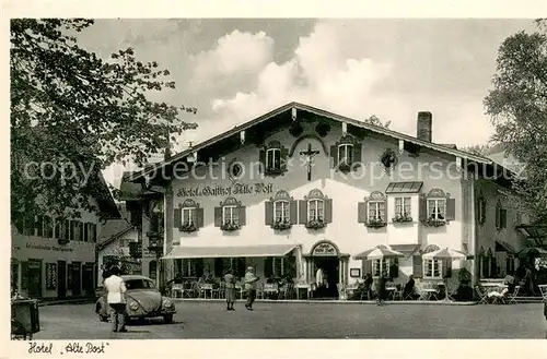 AK / Ansichtskarte Oberammergau Hotel Gasthof Alte Post Oberammergau