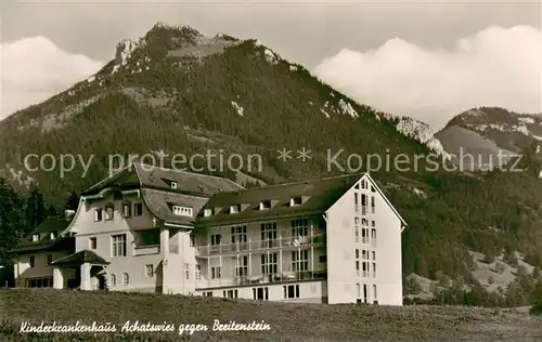 AK / Ansichtskarte Fischbachau Kinderkrankenhaus Achatswies gegen Breitenstein Bayerische Voralpen Fischbachau