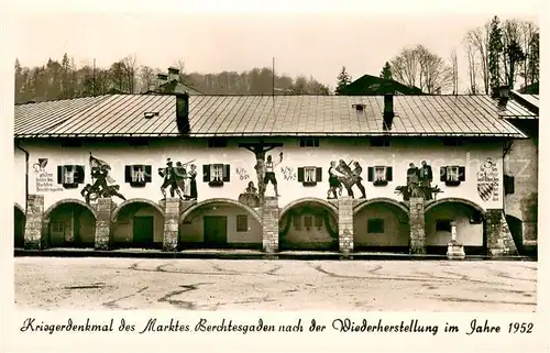 AK / Ansichtskarte Berchtesgaden Kriegerdenkmal des Marktes Berchtesgaden nach der Wiederherstellung im Jahre 1952 Berchtesgaden