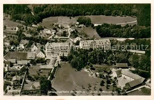 AK / Ansichtskarte Lautrach Schutzengelheim Deybach Fliegeraufnahme Lautrach
