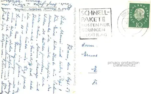 AK / Ansichtskarte Bad_Faulenbach Sanatorium Notburgaheim Bad_Faulenbach