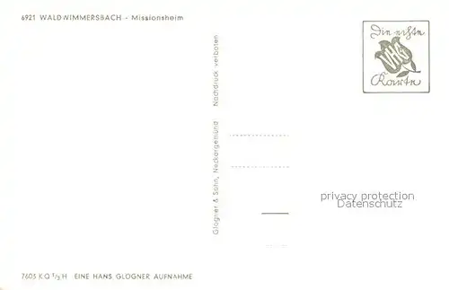 AK / Ansichtskarte Waldwimmersbach Missionsheim Waldwimmersbach