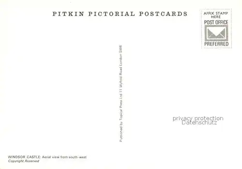AK / Ansichtskarte Windsor_Castle Aerial view from south west Windsor_Castle