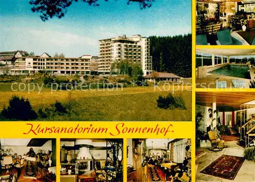 AK / Ansichtskarte Luetzenhardt Kursanatorium Sonnenhof im Schwarzwald Luetzenhardt