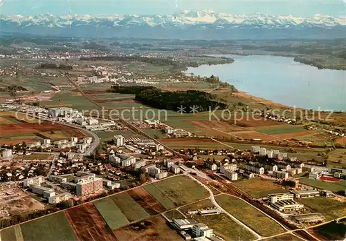 AK / Ansichtskarte Schwerzenbach Greifensee Glarner Alpen Fliegeraufnahme Schwerzenbach