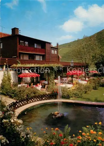 AK / Ansichtskarte Neuweiler_Calw Gasthaus Zum Lamm Terrasse Teich Neuweiler_Calw