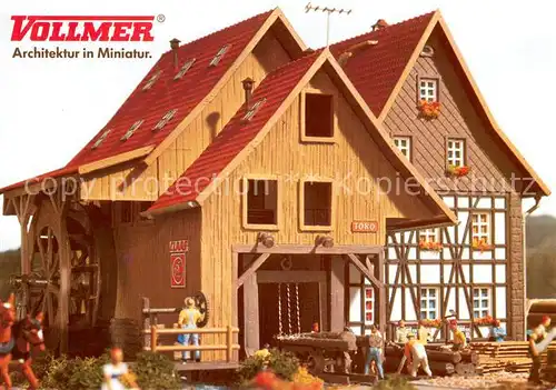 AK / Ansichtskarte Schwaikheim Tonbachmuehle Vollmer Architektur in Miniatur Schwaikheim