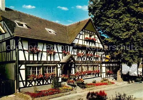AK / Ansichtskarte Sasbachwalden Gasthaus Engel Fachwerkhaus Blumen  und Weinort Sasbachwalden