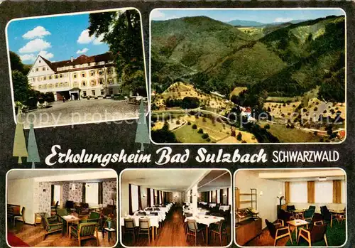 AK / Ansichtskarte Bad_Sulzbach Erholungsheim Panorama Schwarzwald Bad_Sulzbach