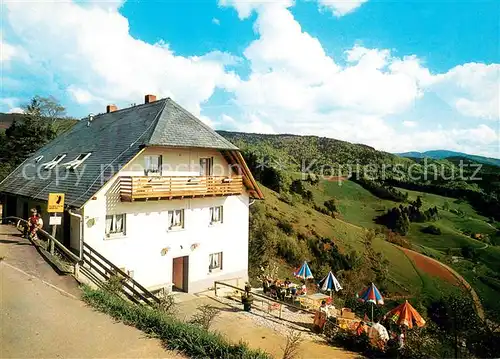 AK / Ansichtskarte St_Ulrich_Schwarzwald Pension Gerstenhalm Stueble Terrasse Panorama St_Ulrich_Schwarzwald