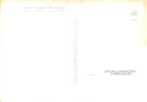 AK / Ansichtskarte Bad Hals Pension Triffsperre Holzbruecke Bad Hals