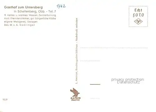 AK / Ansichtskarte Schellenberg_Marktschellenberg Gasthof zum Untersberg Alpen Schellenberg