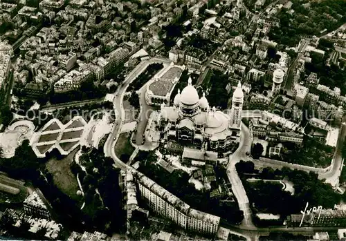 AK / Ansichtskarte Paris Basilique du Sacre Coeur de Montmartre vue aerienne Paris