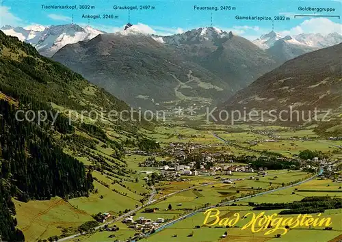 AK / Ansichtskarte Bad_Hofgastein gegen die Hohen Tauern Fliegeraufnahme Bad_Hofgastein