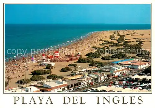 AK / Ansichtskarte Playa_del_Ingles Kuestenpanorama Strand Playa_del_Ingles