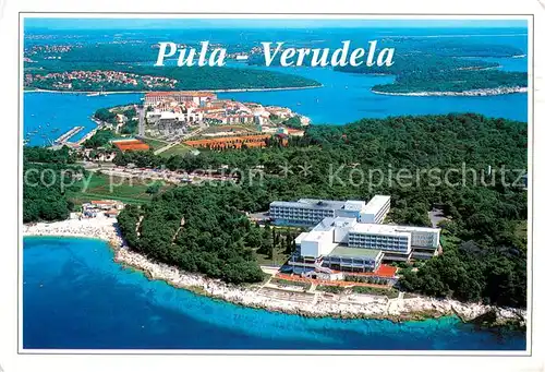 AK / Ansichtskarte Verudela Hotels Ferienanlagen Fliegeraufnahme Verudela