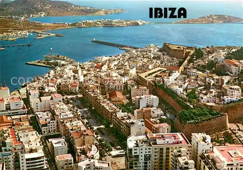 AK / Ansichtskarte Ibiza_Islas_Baleares Vista aerea de la ciudad Ibiza_Islas_Baleares