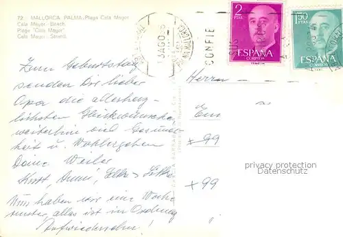 AK / Ansichtskarte Cala_Mayor Strand Cala_Mayor