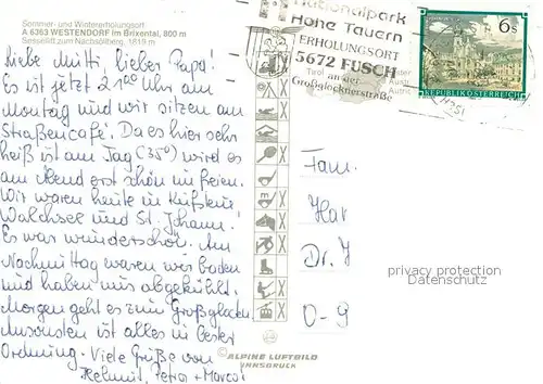 AK / Ansichtskarte Westendorf_Tirol Erholungsort Fliegeraufnahme Westendorf_Tirol