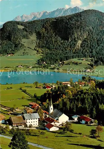 AK / Ansichtskarte Thiersee Panorama Blick auf Wilden Kaiser Kaisergebirge Thiersee